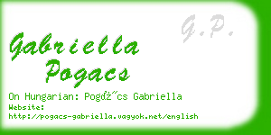 gabriella pogacs business card